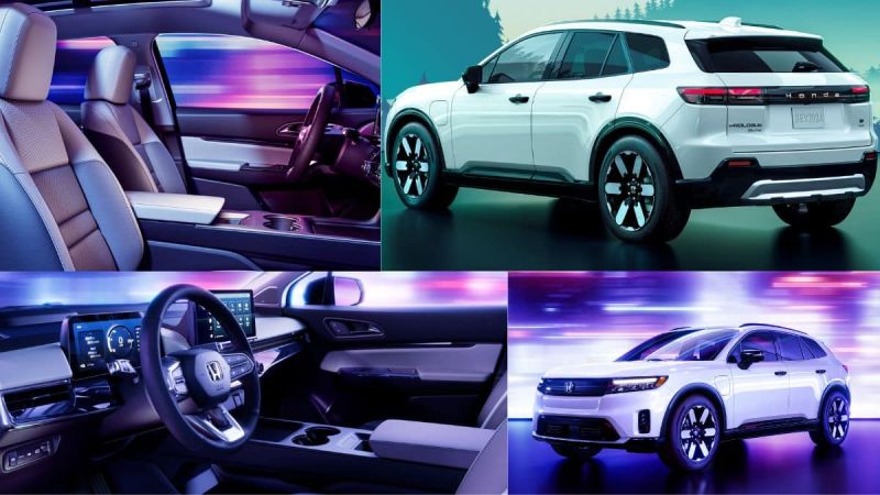 Views of the 2024 Honda Prologue EV exterior and interior