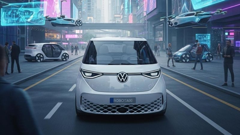 Volkswagen ID. Buzz Driving Towards The Future