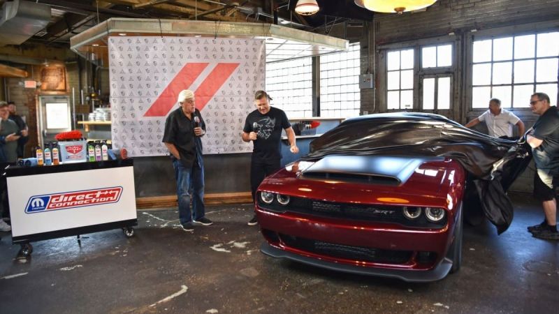 Jay Leno and Dodge announce new line of car products at Woodward Dream Cruise