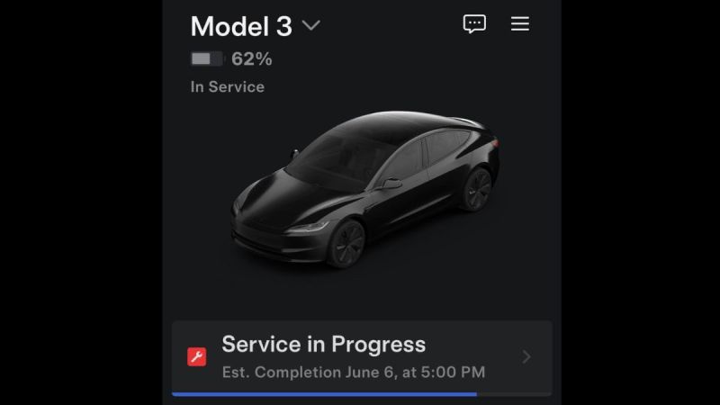My 2025 Tesla Model 3 Left the Service Center But the App Still Thinks It’s There, Now I’m Unable to Use Any Mobile Controls
