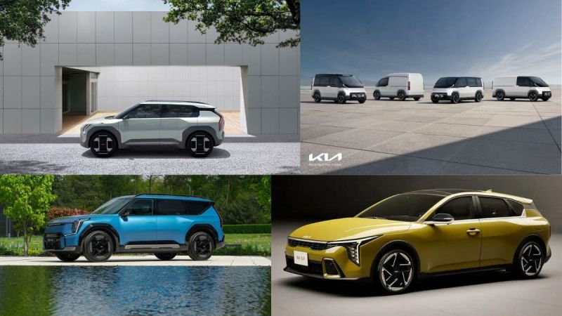 Kia EV3 concept, EV9, K4 wagon, and purpose built EVs