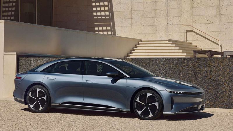 Lucid Air Exterior in Light Blue