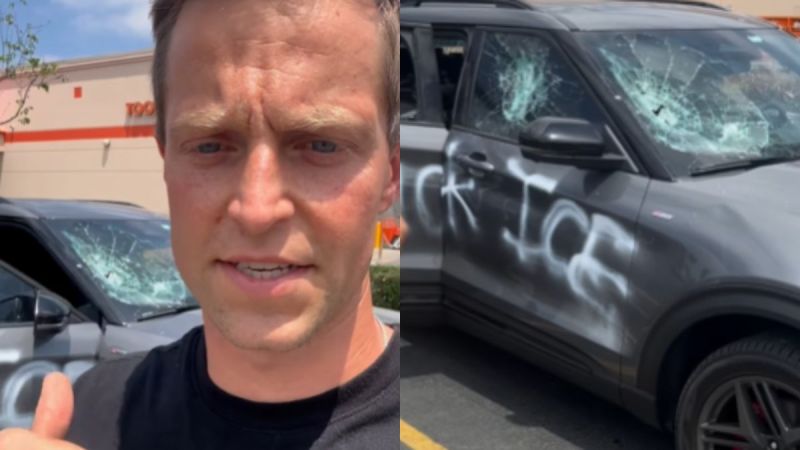 Our Brand-New Ford Explorer Was Destroyed by Protesters in California Who Mistook Us for ICE