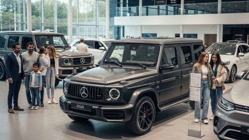 Mercedes G-Wagon In The Showroom