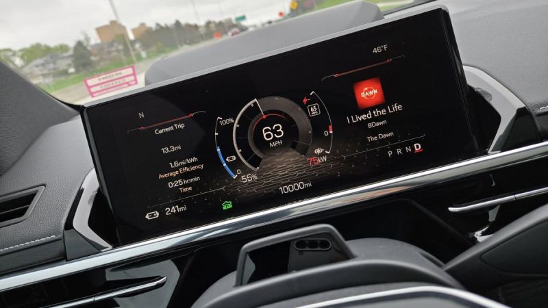 My GMC Sierra EV's Touchscreen with Numbers