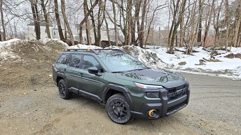 2026 Subaru Outback is shown in a winter scene
