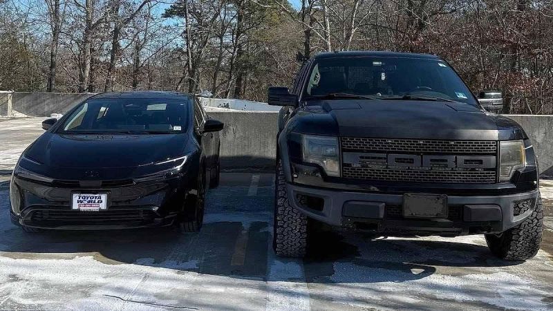 2026 Toyota Prius and Ford Raptor