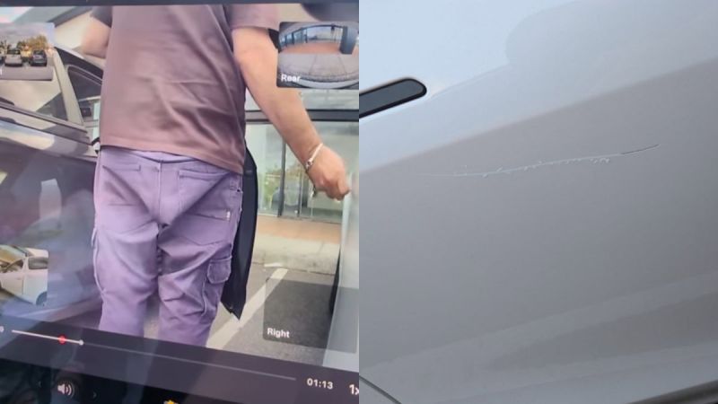 I Caught Someone Keying My Tesla at a Shopping Center, and I’m Hoping Sentry Mode Can Track Him Down
