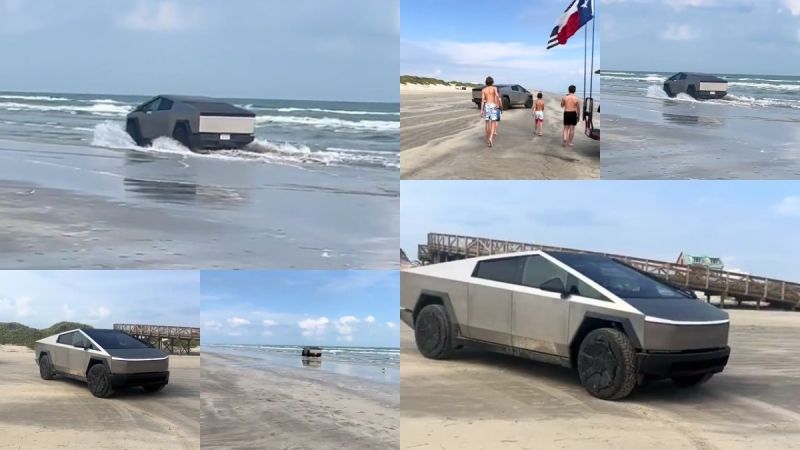 Tesla Cybertruck boat mode