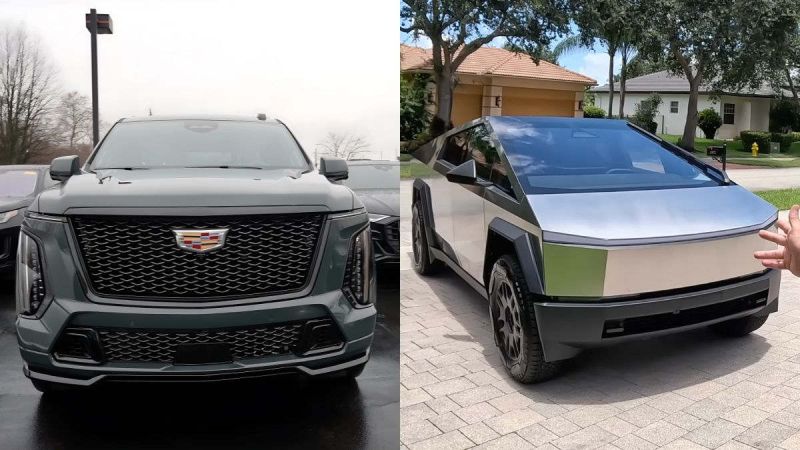 Tesla Cybertruck, Cadillac Escalade
