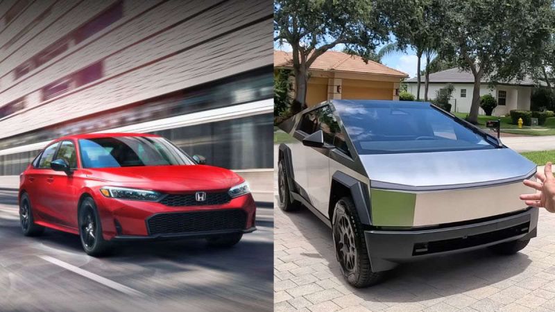 Tesla Cybertruck, Honda Civic