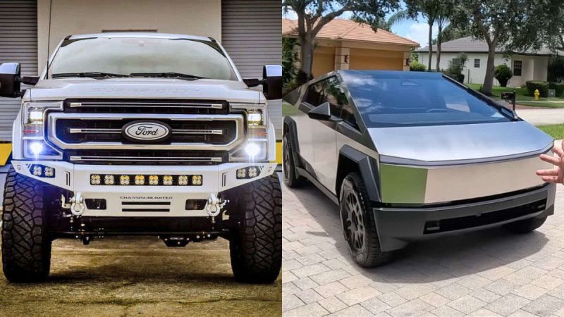 Tesla Cybertruck & Ford F-250