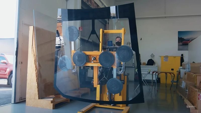 Tesla Cybertruck windshield