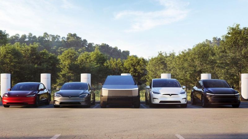 Tesla Cybertruck, Model S, 3, X, Y