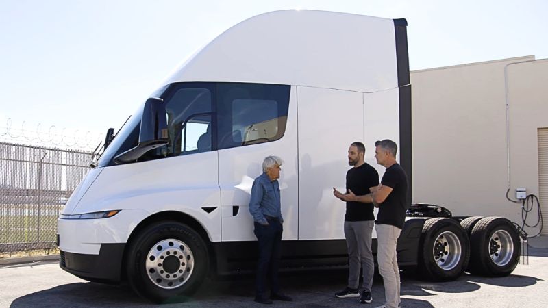 Tesla Semi and Jay Leno