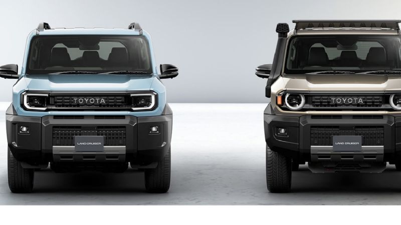 Toyota Land Cruiser FJ will be available with 2 different front fascias, similar to the bigger J250 Land Cruiser