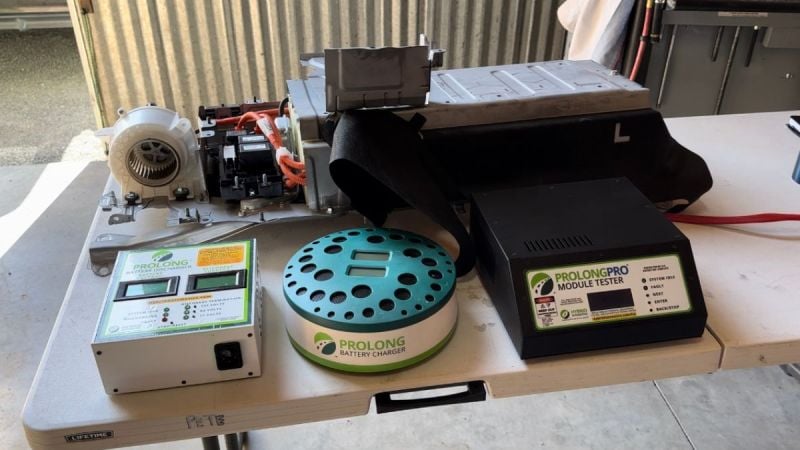 Toyota battery and prolong repair equipment