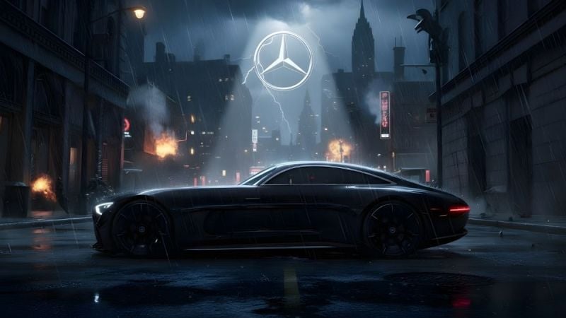 The Batmobile Like Mercedes Vision Iconic 