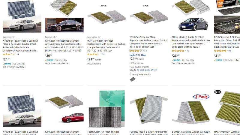 Where to find Tesla Model 3 parts. 