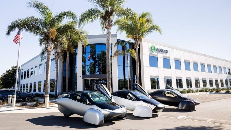 Image of solar electric vehicle courtesy of Aptera