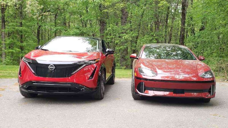 Image of 2023 Hyundai Ioniq 6 and Nissan Ariya by John Goreham