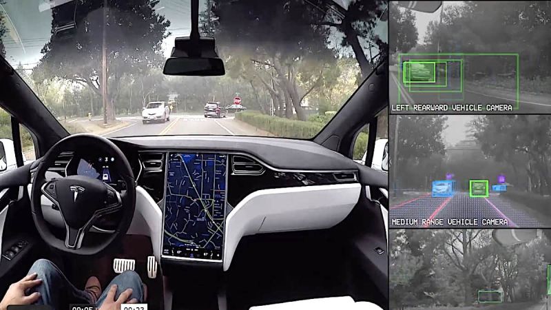 Tesla demo shows Autopilot and FSD in action