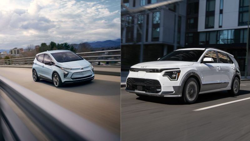 2023 Kia Niro EV and 2023 Chevy Bolt EV