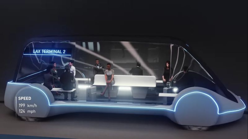 Boring company Tesla Pods