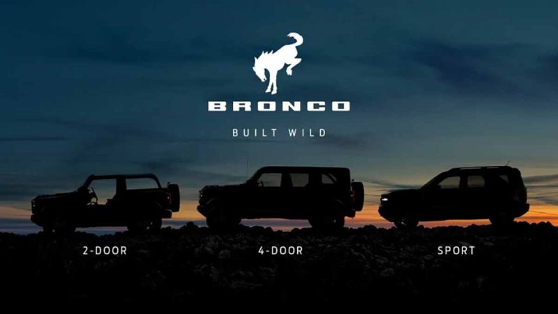 2021 Ford Bronco family of vehicles
