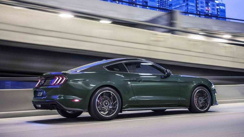 2019 Ford Mustang Bullitt side view, Ford Mustang lineup, Ford Mustang history and Bullitt, best performance cars