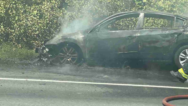 Vehicle fire image by John Goreham