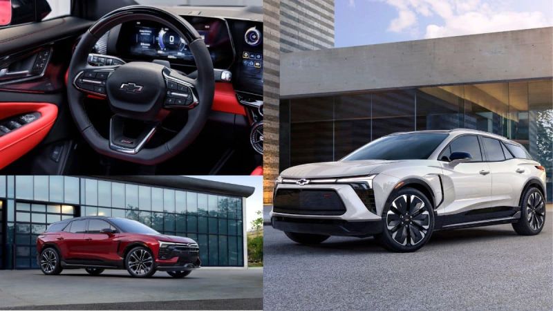 Chevy Blazer EV exterior and interior