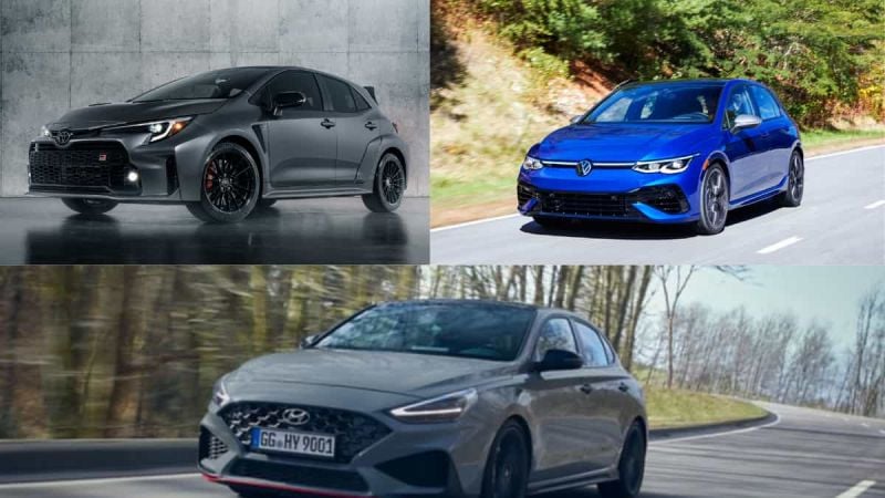 Comparison Toyota GR Corolla Vs. Hyundai i30 N Vs. VW Golf R