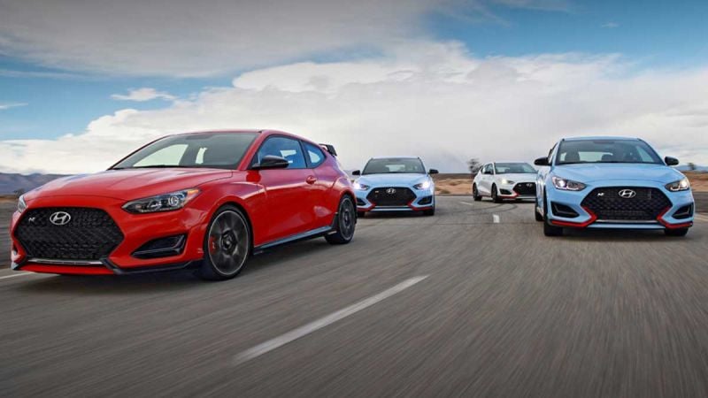 Hyundai Veloster N on track