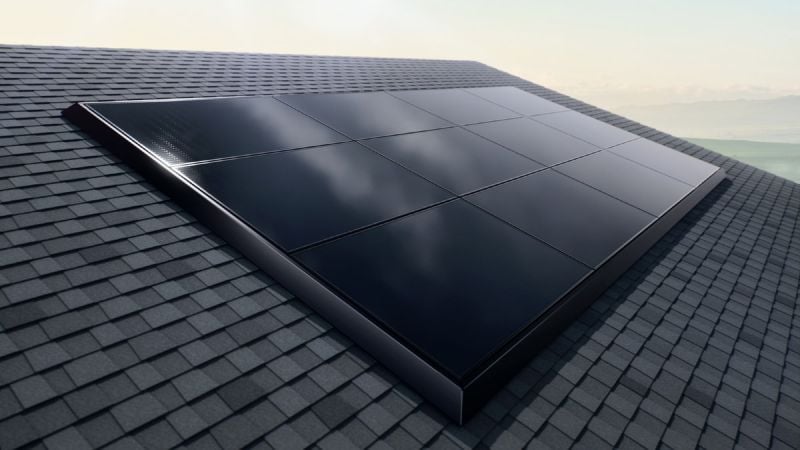 Tesla Solar Panels, courtesy of Tesla Inc.