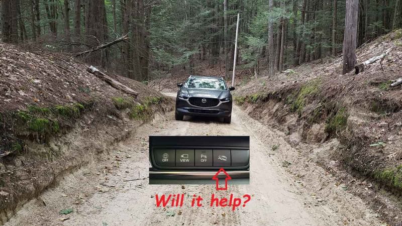 Image of Mazda CX-30 in off-road mode by John Goreham