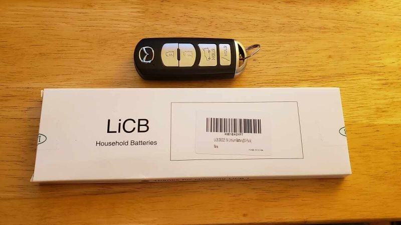 Vehicle keyfob with battery image by John Goreham