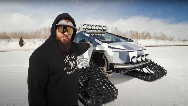 World’s First Cybertruck - Customized With Tank-Like Treads - Is Crazier Than You Think!