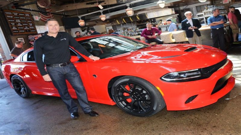 Tim Kuniskis with the Hellcat Charger