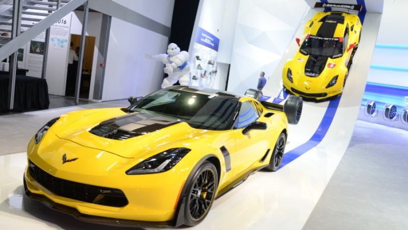 C7 Corvette Z06 and race car