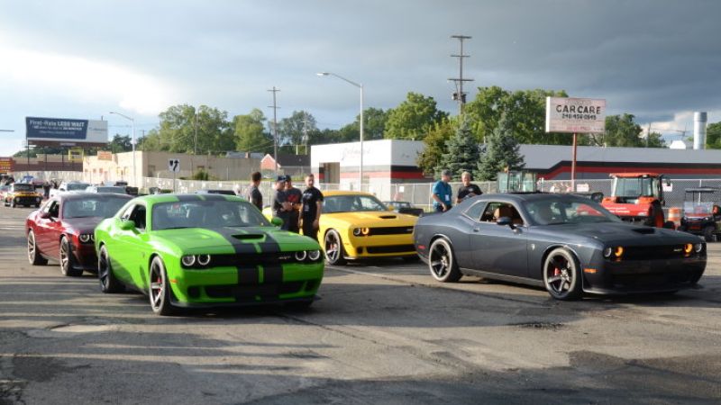 Hellcat Celebrity Shootout cars