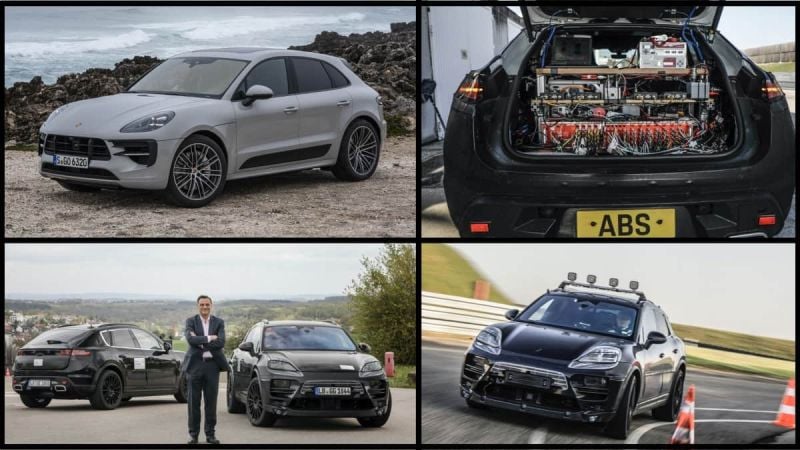 Some peaks at the upcoming EV from Porsche, the Macan.