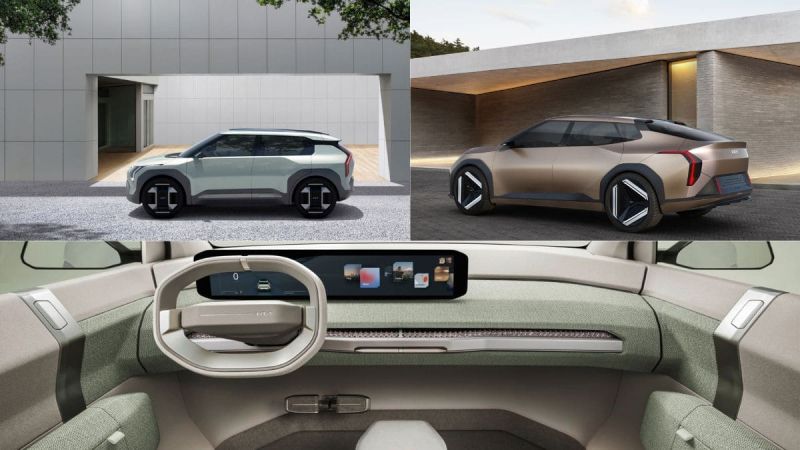 Kia EV3 and EV4 prototypes