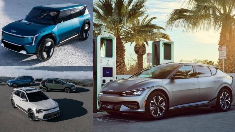 Kia EV9, EV6, and Niro