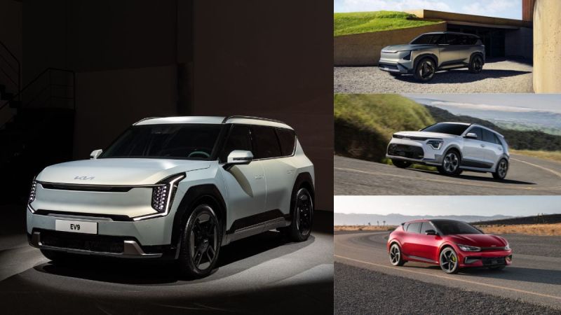 Kia EV9, Kia EV5, Kia Niro EV, Kia EV6