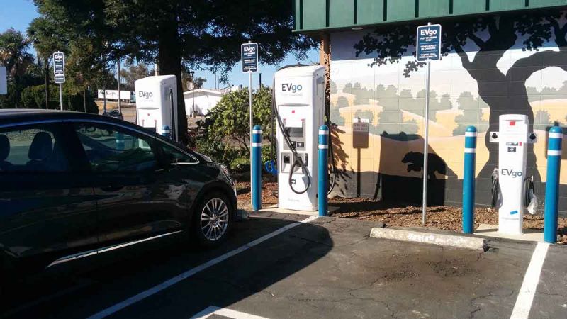 My chevy bolt at evgo black