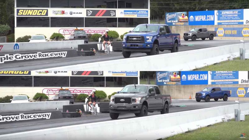 Ford F-150 engine test truck Ecoboost vs Coyote V8