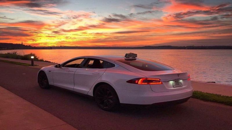 First Tesla Cab