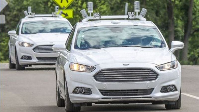 Ford Fusion Autonomous test cars - Credit: Ford