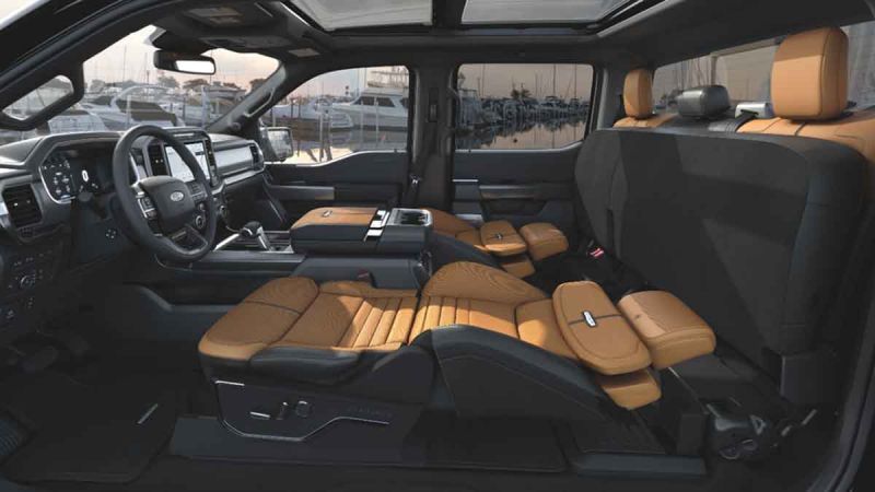 Max Recline Seats in 2021 Ford F-150